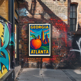 Georgia Atlanta Skyline Poster