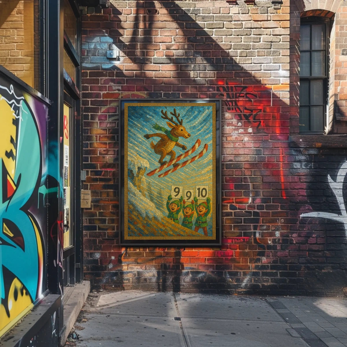 Reindeer Ski Jump Extravaganza Poster