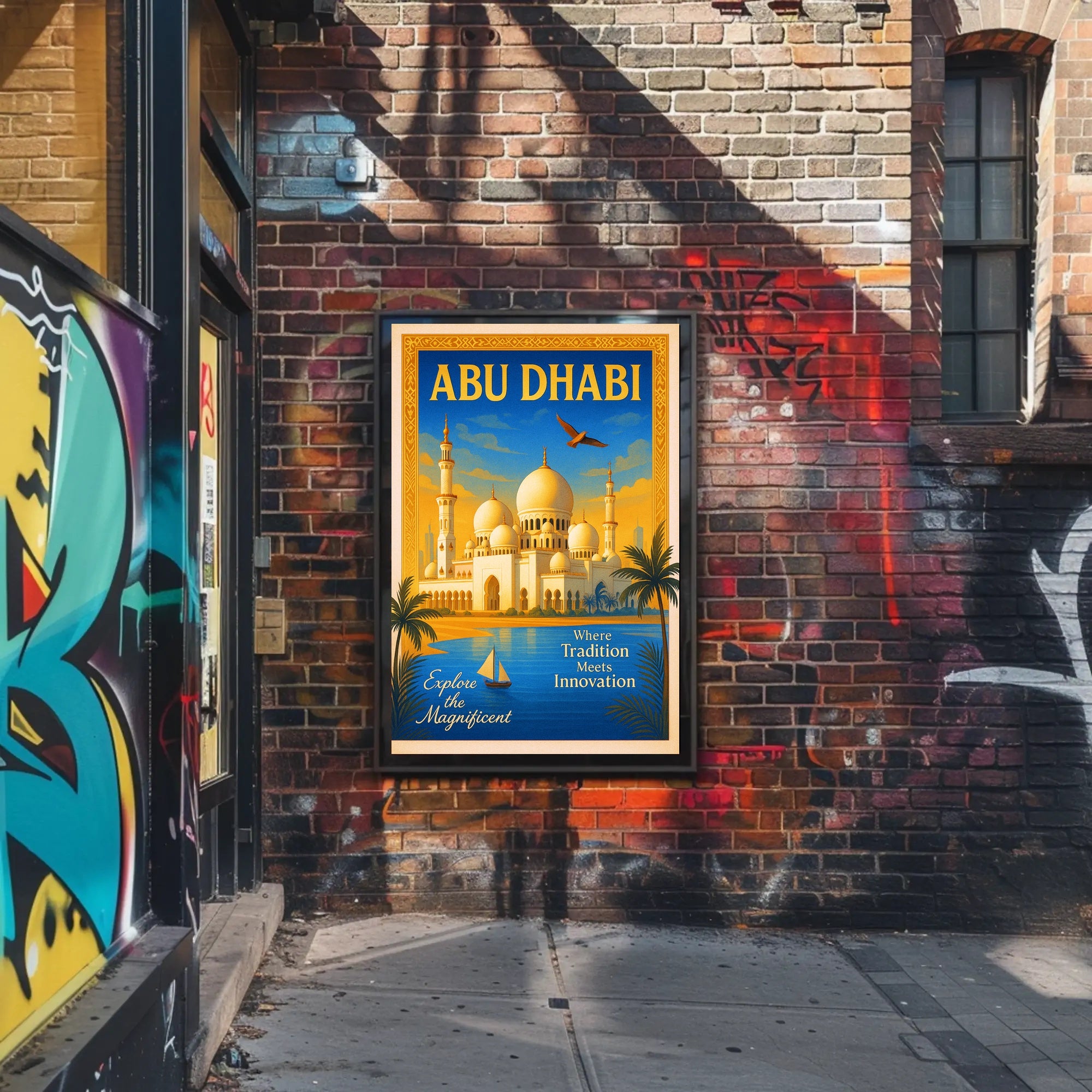 Discover Abu Dhabi Poster PosterGoat