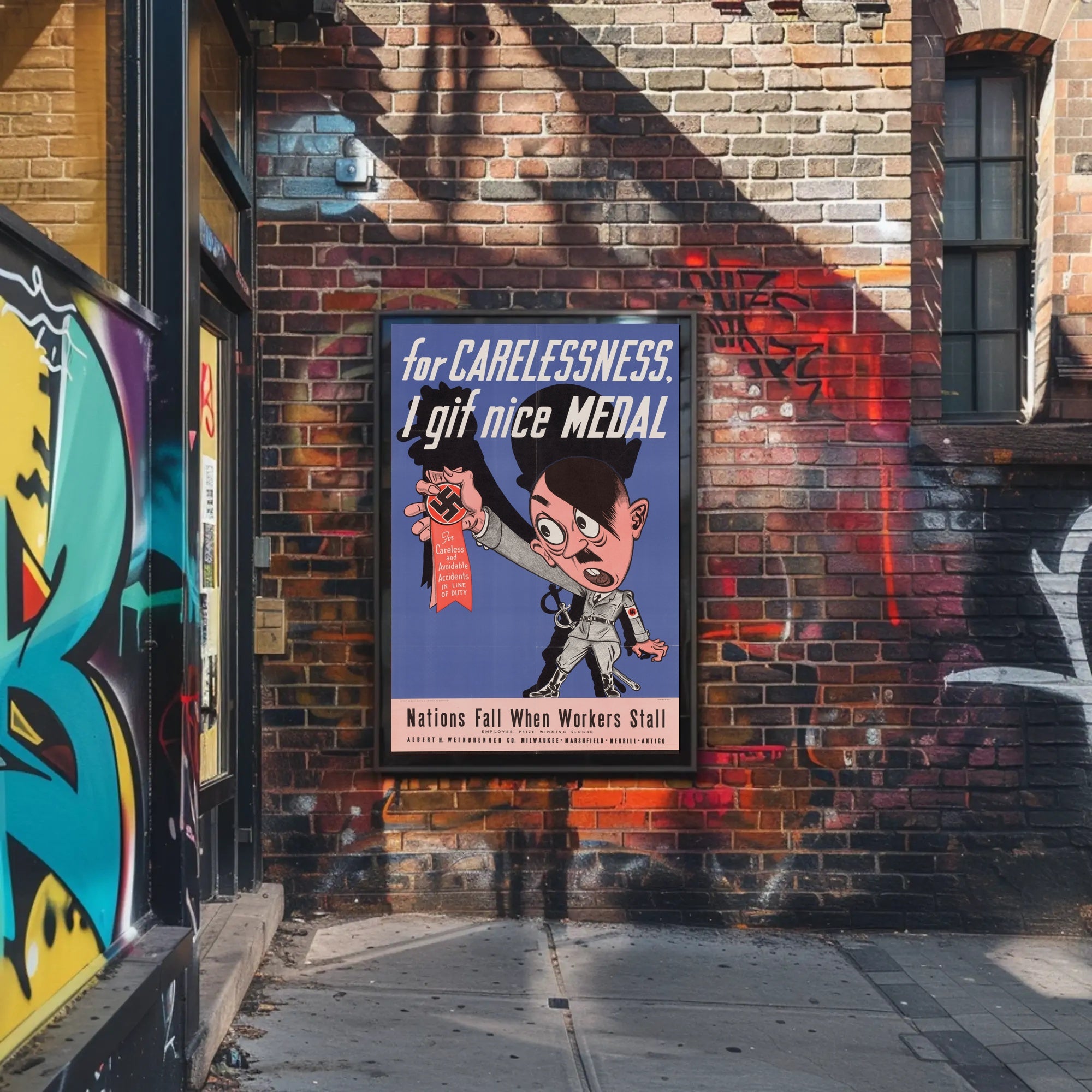 For Carelessness, I Give a Nice Medal Poster PosterGoat