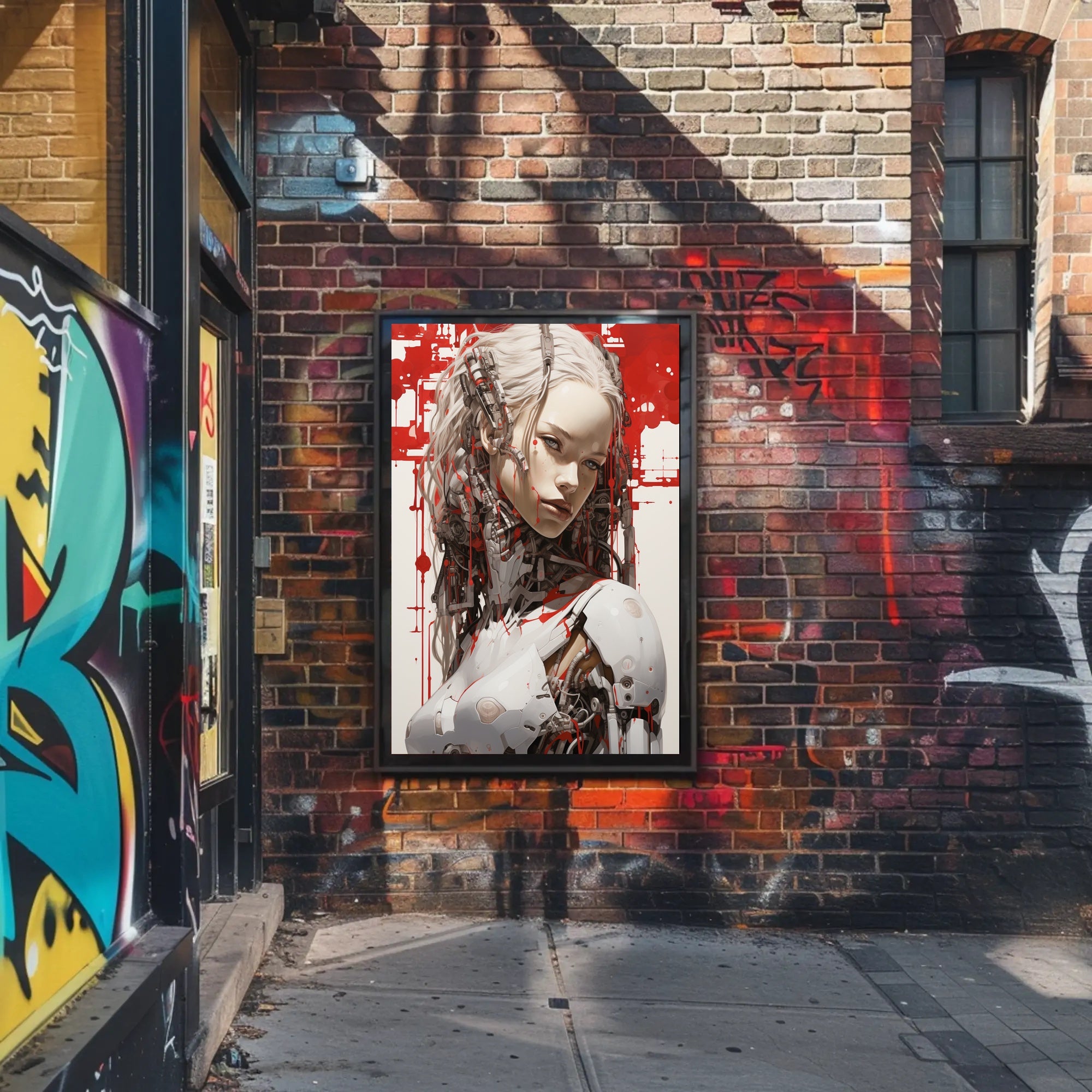 Cybernetic Elegance Poster