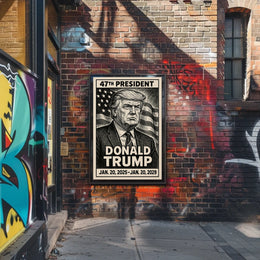 U.S. Presidential Term Vintage Style Political or Propaganda Poster