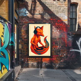 Dj Fox Vibes Poster