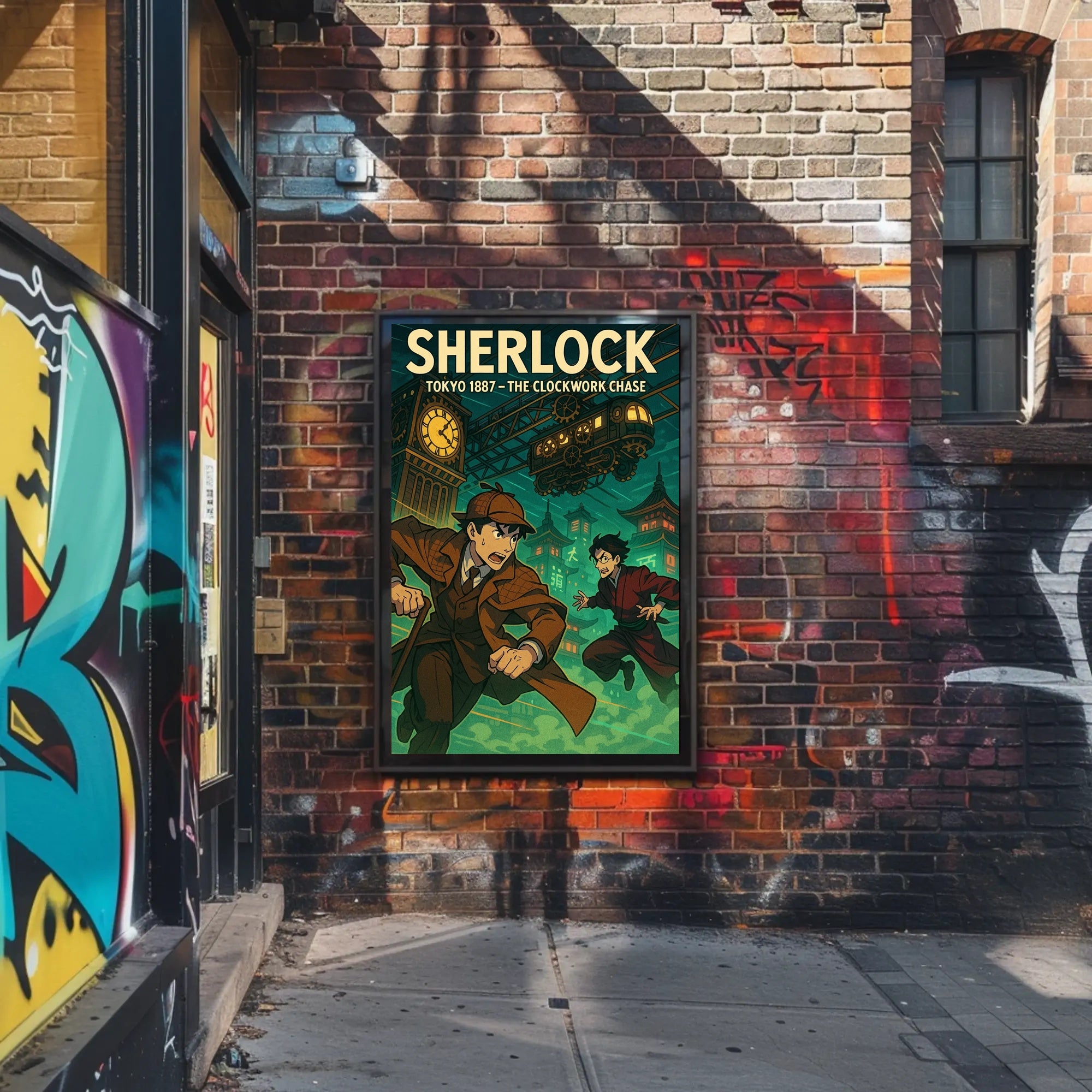 Sherlock: Tokyo 1887 Steampunk Adventure Poster