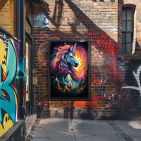 Majestic Unicorn Fantasy Art Poster for Walls