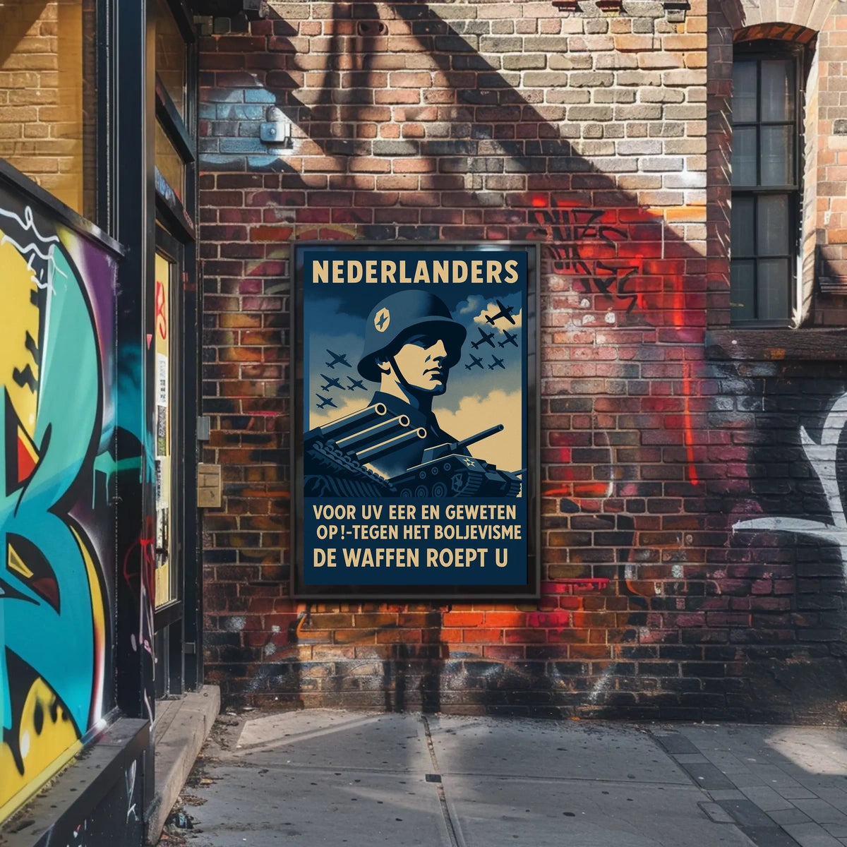 Nederlanders De Waffen Roept U Poster