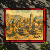 Lesotho Cityscape Poster