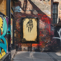 Skeleton Hand Art Poster