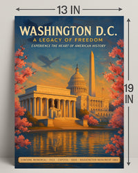 Washington D.C. A Legacy of Freedom Poster PosterGoat