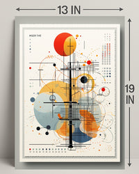 Abstract Geometric Composition Abstract Poster