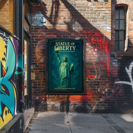 Statue of Liberty A Fantasy Poster Design Poster