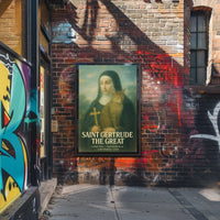 Saint Gertrude The Great Poster