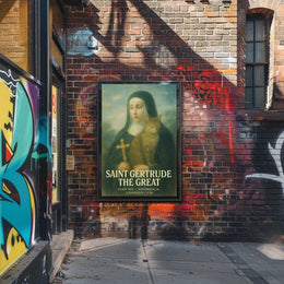 Saint Gertrude The Great Poster