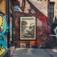 Mississippi River Scene Poster