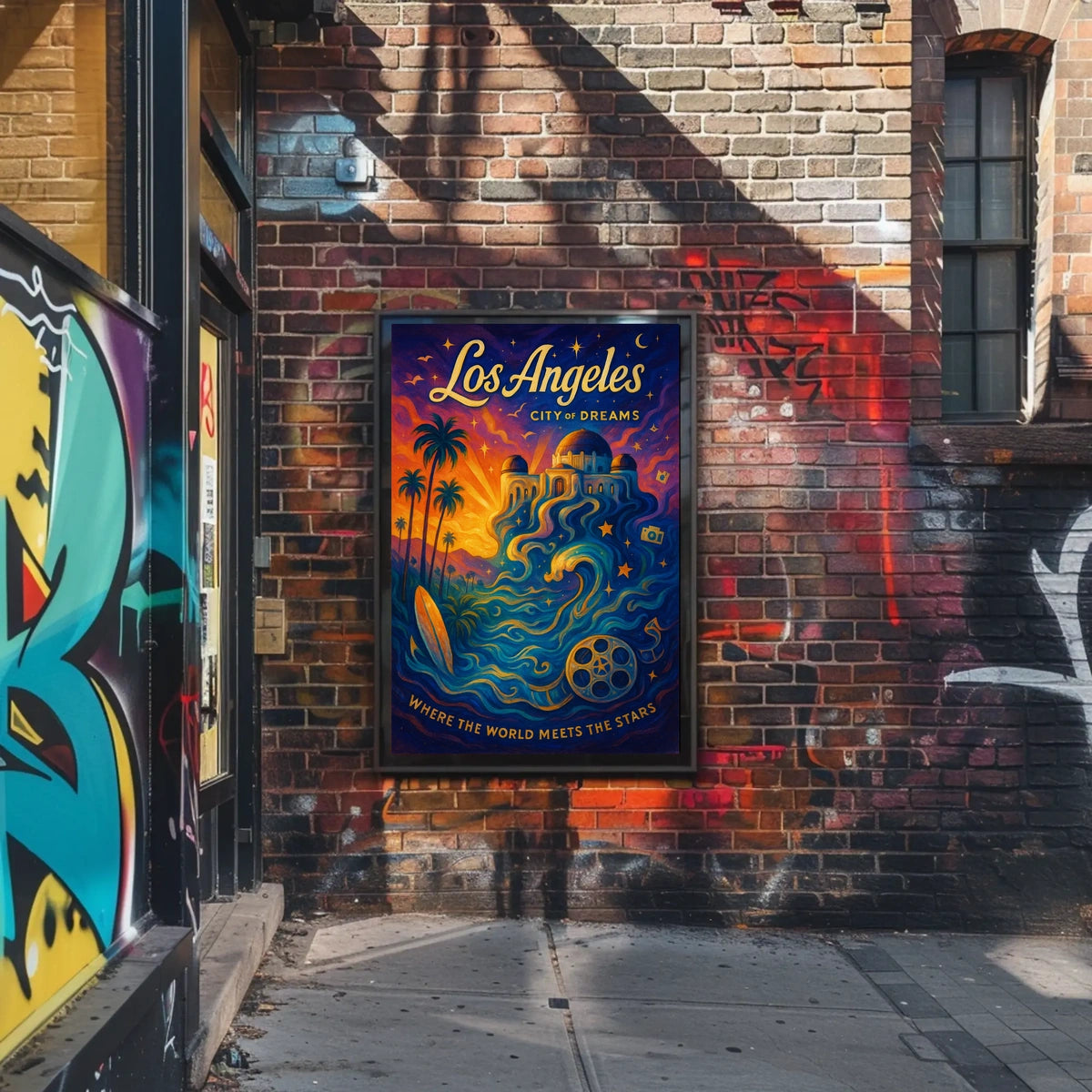 Los Angeles Dreams Vintage Art Poster Print