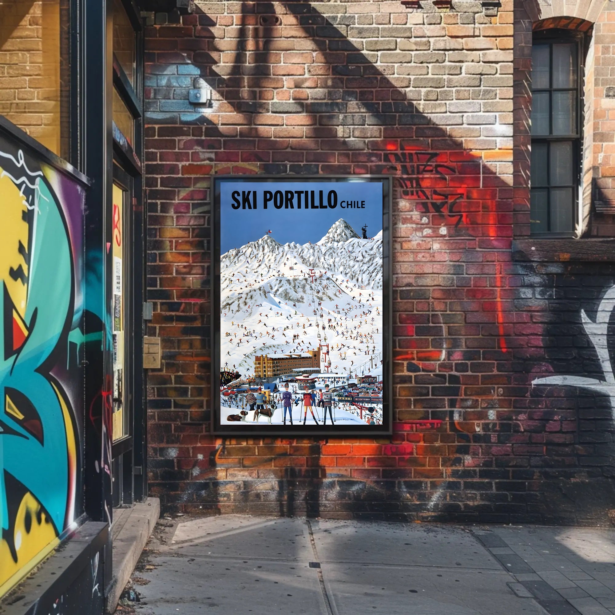 Ski Portillo Chile Vintage Travel Poster PosterGoat
