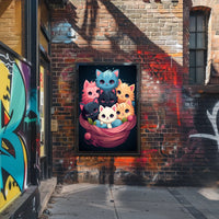 Basket Of Kittens Poster