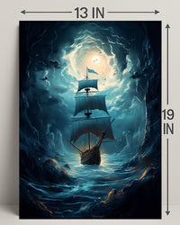 Voyage Through The Storm Poster PosterGoat