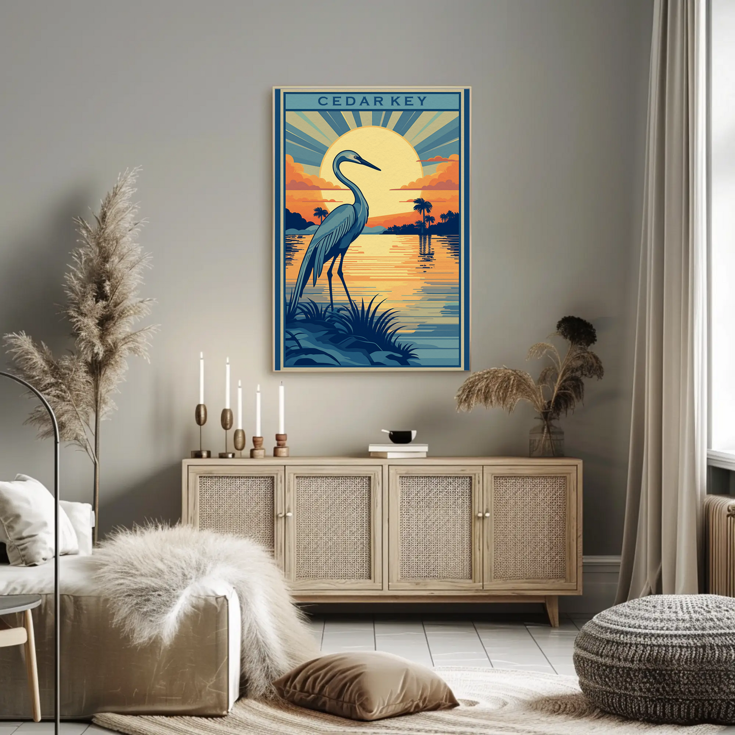 Cedar Key Travel Poster