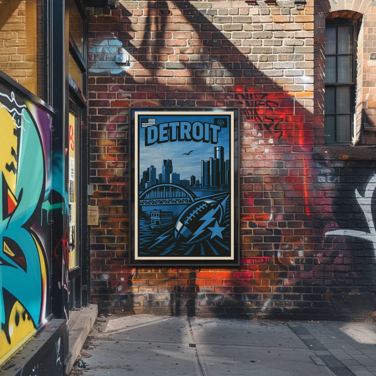 Detroit Cityscape Poster