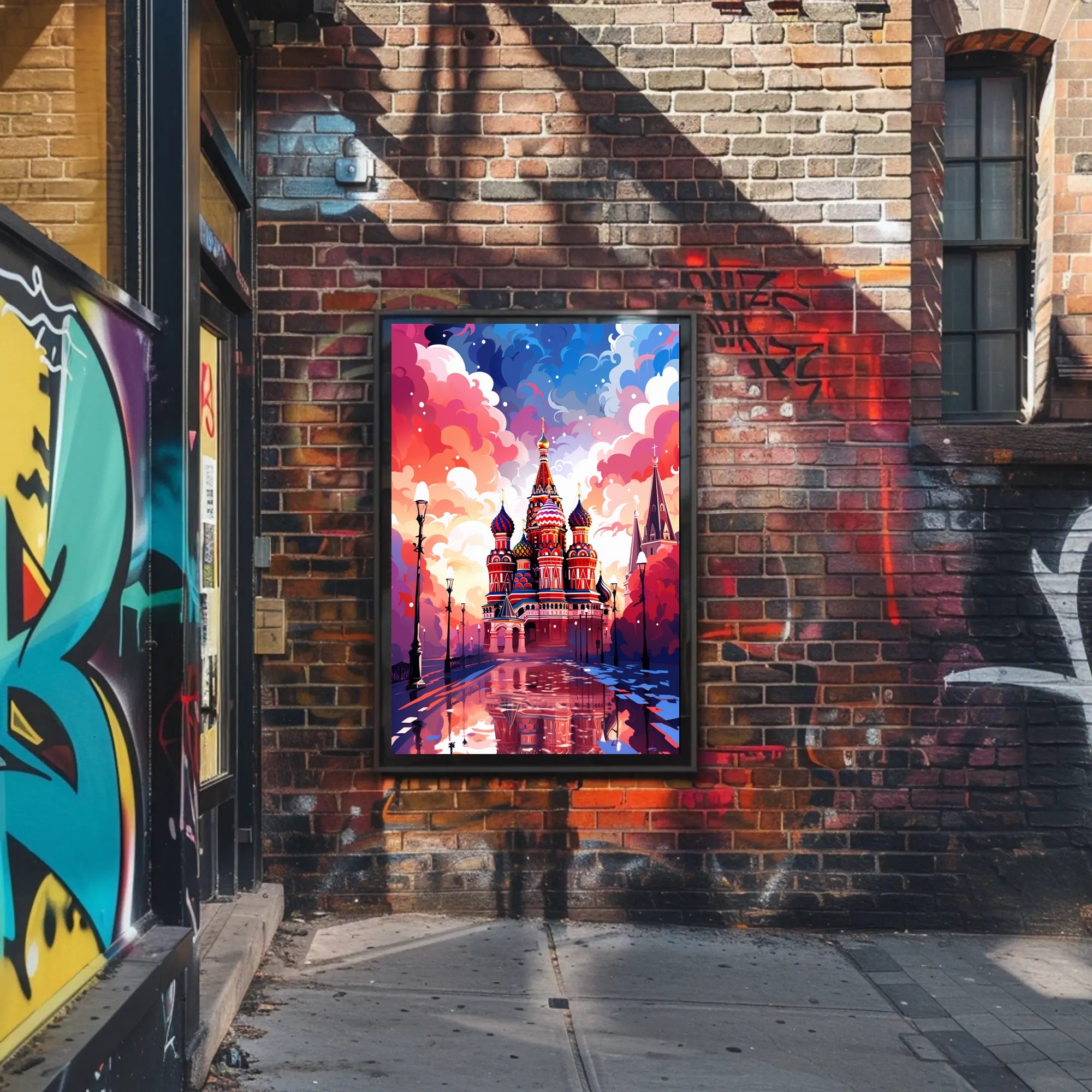 Vibrant St. BasilS Cathedral Poster