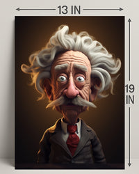 Whimsical Professor Character Poster PosterGoat