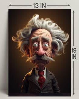 Whimsical Professor Character Poster PosterGoat