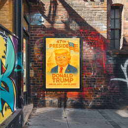 Donald Trump Optimism Pop Art Patriotic Poster