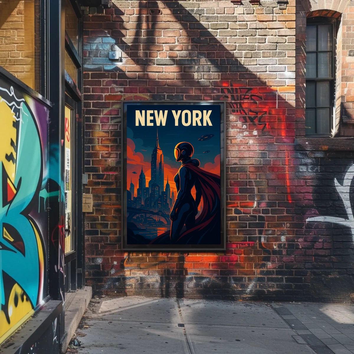 New York Futuristic Vision Poster