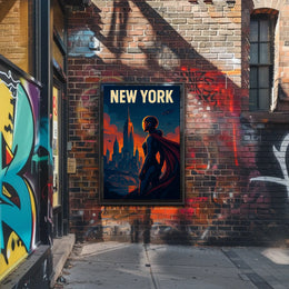 New York Futuristic Vision Poster