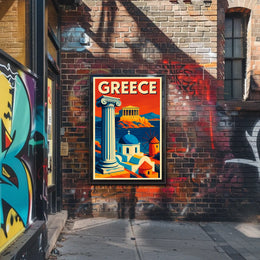 Greece A Timeless Journey Poster