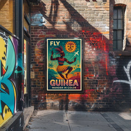 Fly Guinea Wander In Color Poster