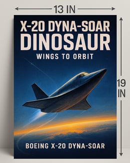 Boeing X-20 Dyna-Soar Wings to Orbit Poster PosterGoat