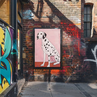 Dalmatian Dog Poster Modern Minimalist Wall Art