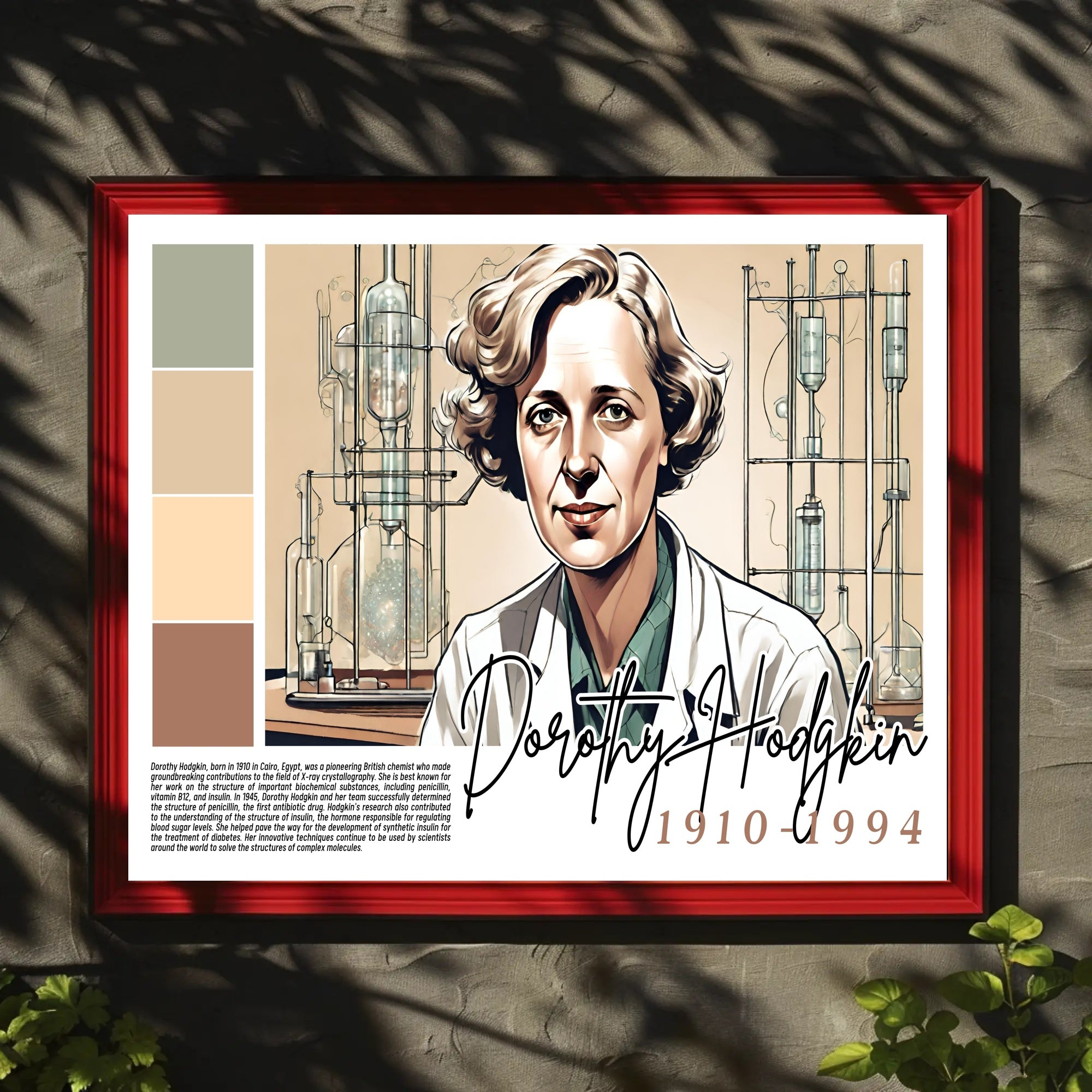 Dorothy Hodgkin Tribute Poster