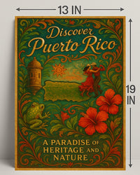 Discover Puerto Rico Vintage Poster Art PosterGoat