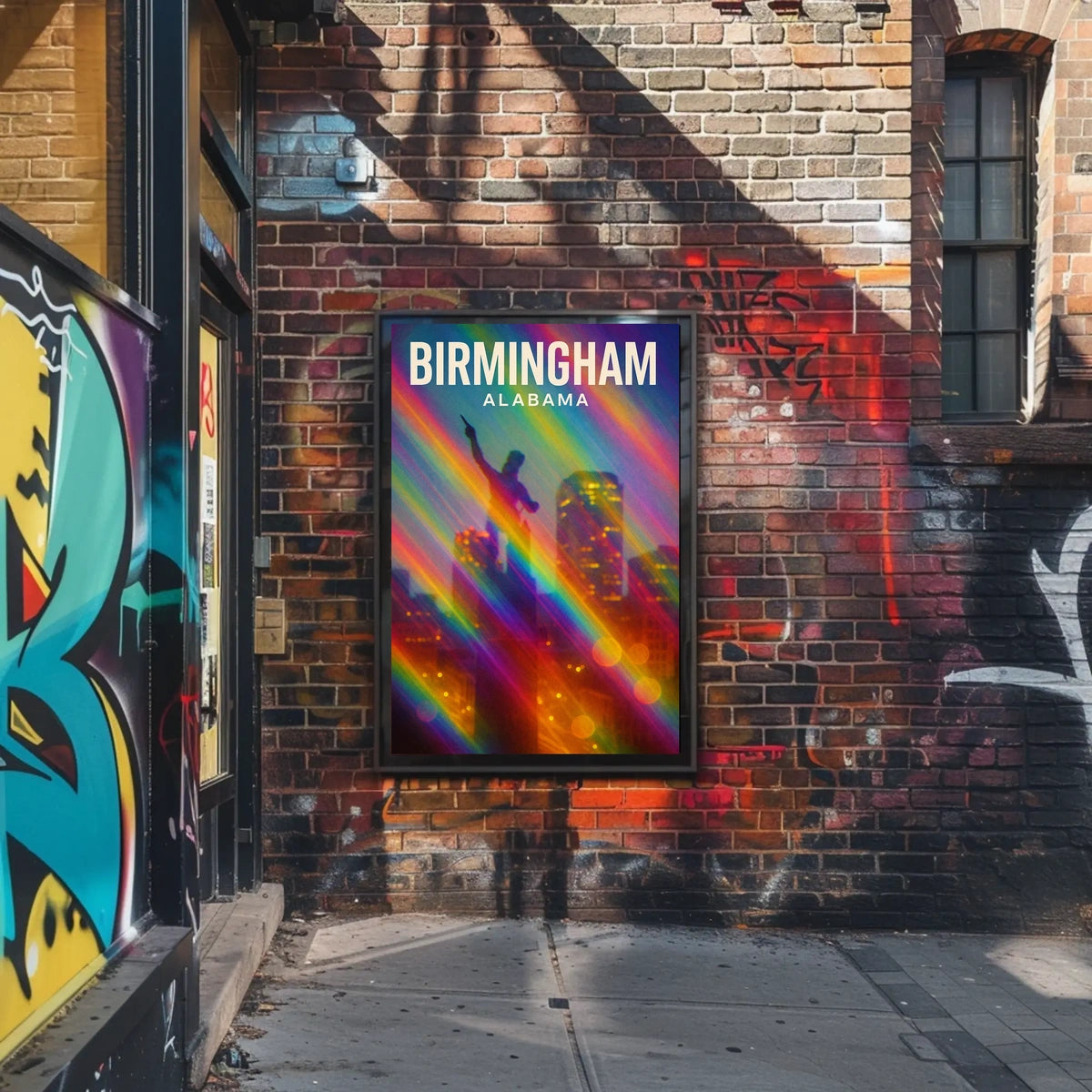 Birmingham, Alabama Vibrant Cityscape Poster