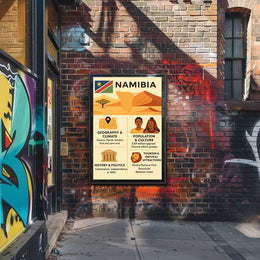 Namibia's Natural Wonders Travel Poster