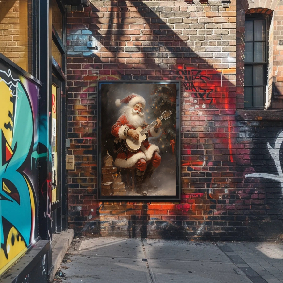 SantaS Melodic Holiday Poster