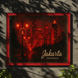 Jakarta at Night Poster