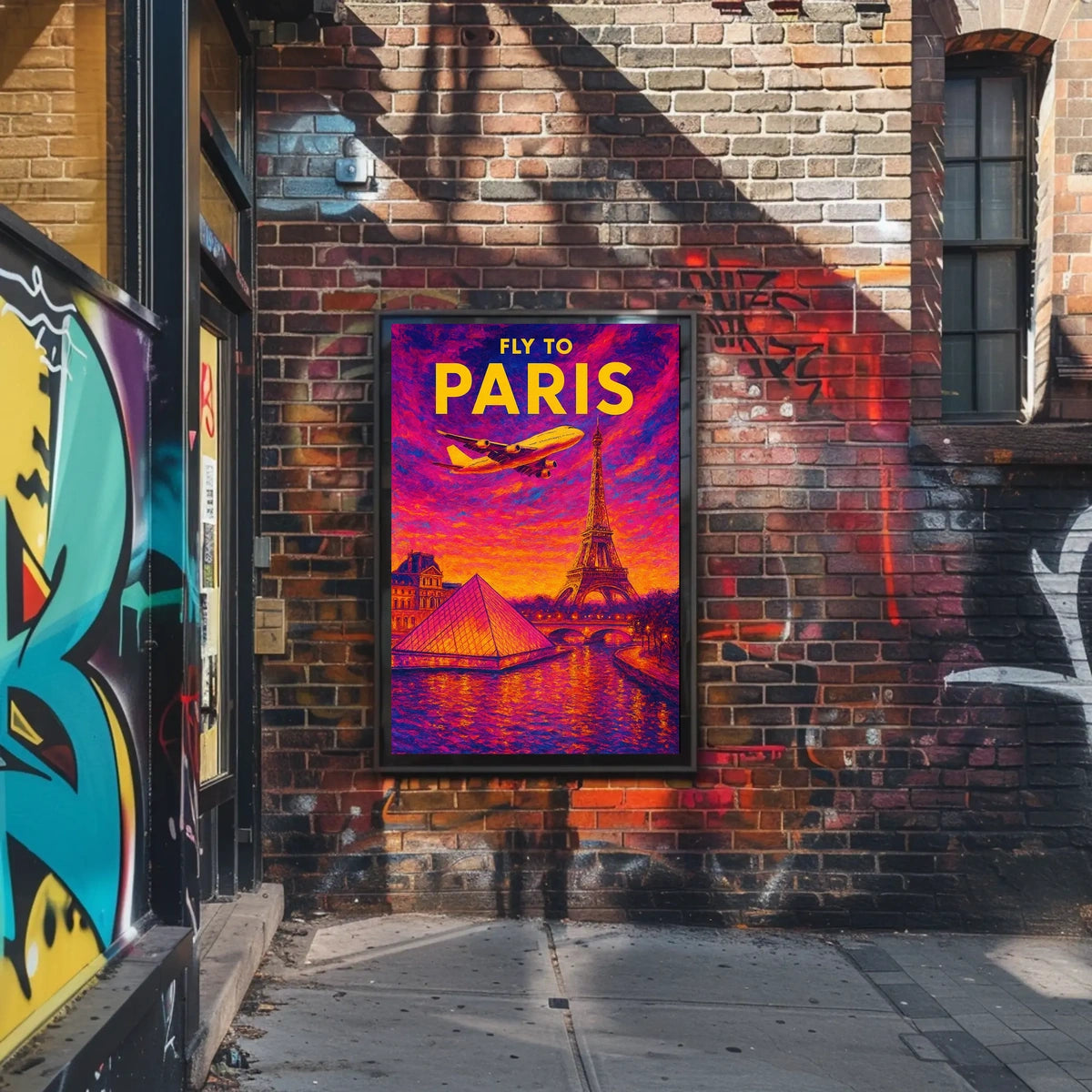 Fly to Paris Poster