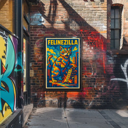 Felinezilla Poster