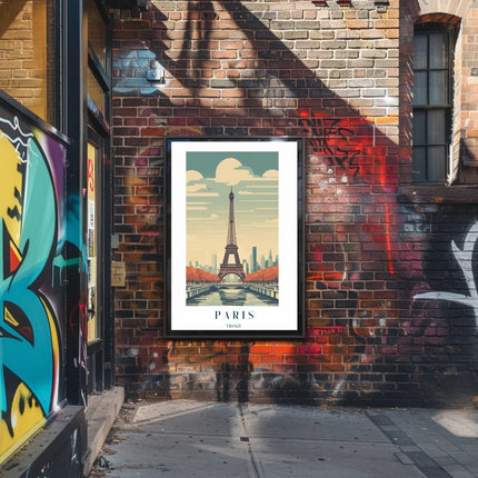Eiffel Tower in Autumn Poster