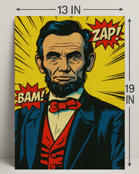 Comic-Style Historical Figure Poster Print PosterGoat