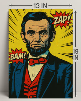 Comic-Style Historical Figure Poster Print PosterGoat