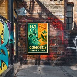 Comoros Adventure Wanderlust Travel Poster PosterGoat