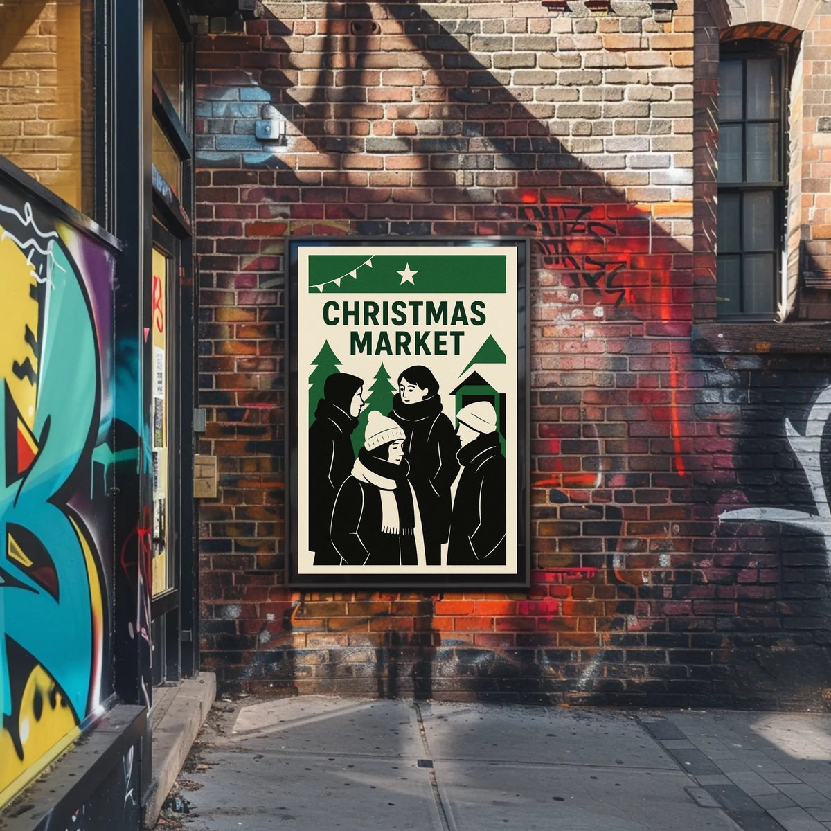Christmas Market Celebration Poster