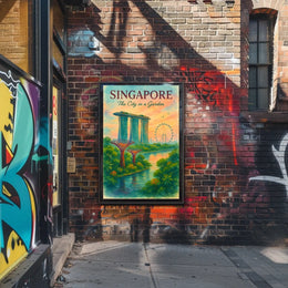 Singapore Serenity: Iconic Landmarks in Watercolor Art