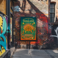 Thailand's Rich Culture Vintage Travel Poster