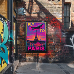 Fly To Paris Poster